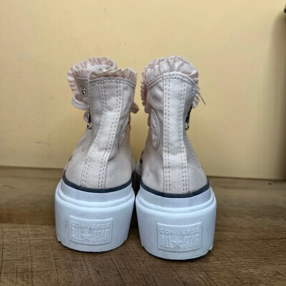 Converse Chuck Taylor All Star High Top Platform Sneakers Pink big kids 6